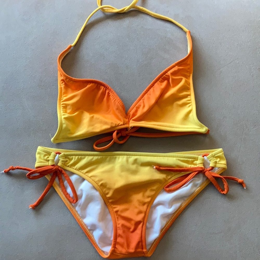 Raisins bikini, orange ombré, size medium